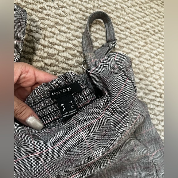 FOREVER 21 PLAID GREY DRESS - Picture 5 of 5